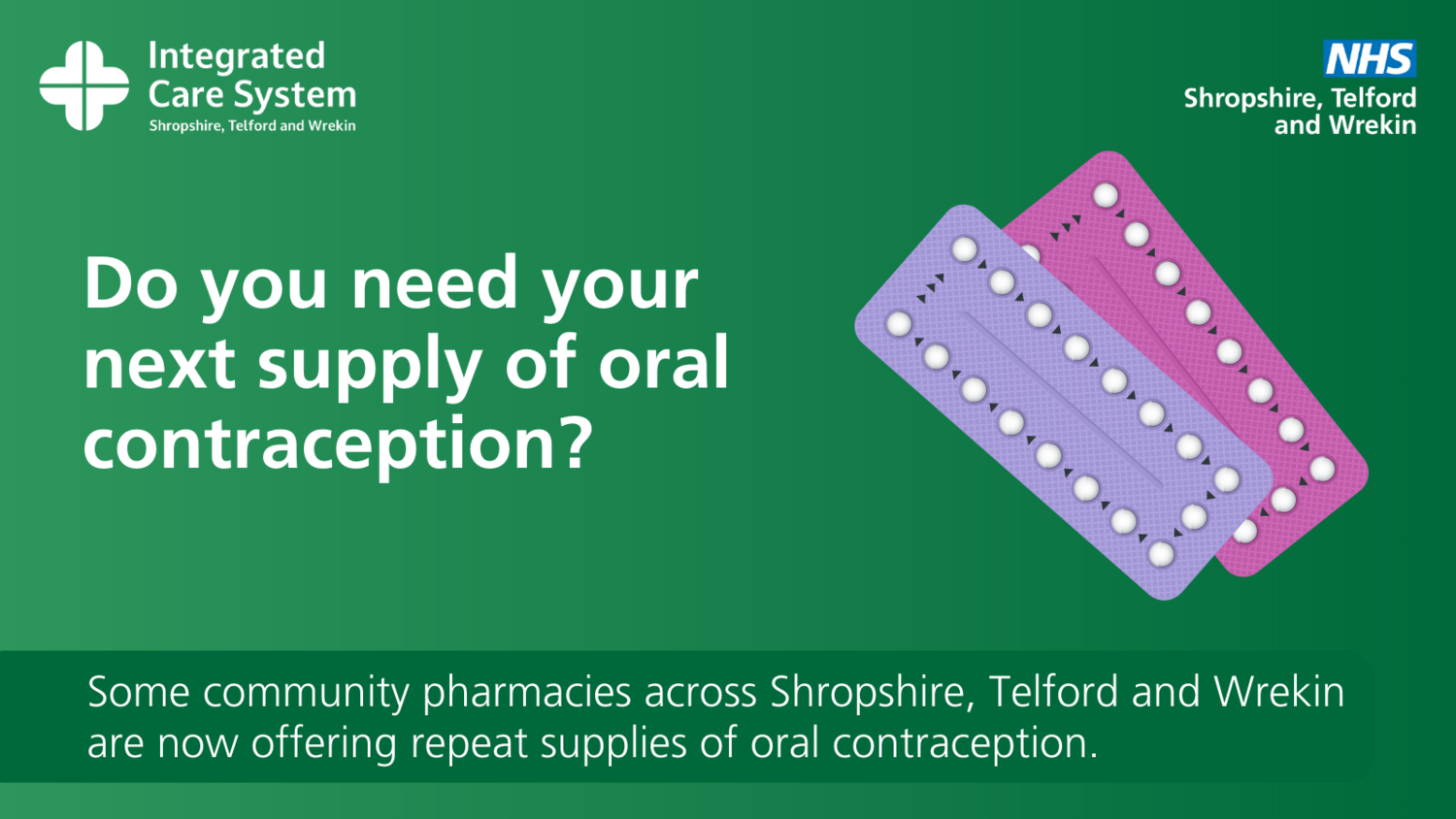 Community pharmacies across the county now offering oral